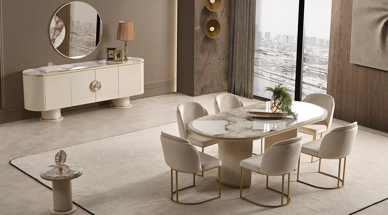 Cartier Vizon Yemek Odası Takımı